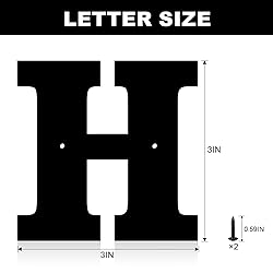 3 Inch Metal House Numbers, House Address Letters