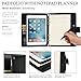 Cooper FolderTab [Padfolio Tablet Case with Notepad] for iPad Mini 4 | Business Executive Organizer Notebook Card Pockets | Apple A1538 A1550 (Black)