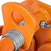 OrangeA 3 Ton Heavy Duty Manual Capacity Plain 6000LBS Push Track Roller Trolley Crane Lift Dual Wheels Garage Hoist for Straight Curved I Beam (Manual Trolley 3 Ton)