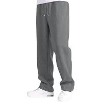Dovford Mens Sweatpants Open Bottom Men's Cargo Sweatpants Stretch Elastic Waist Joggers Sport Drawstring Trousers With Pockets Dovford Mens Sweatpants Open Bottom Men's Cargo Sweatpants Stretch Elastic Waist Joggers Sport Drawstring Trousers With Pockets