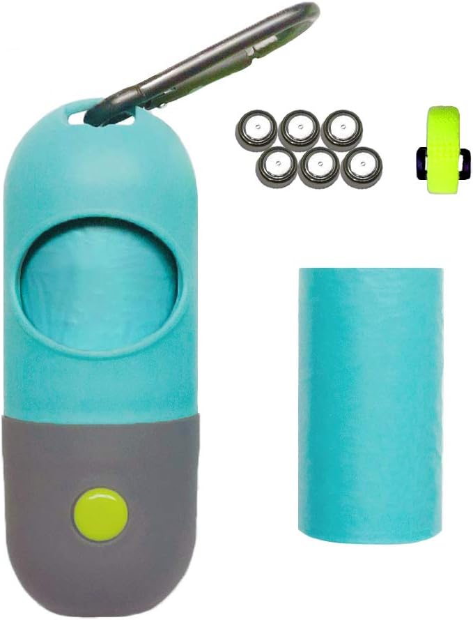 poop bag dispenser with flashlight