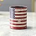 LINKWELL 1PC Antique USA American National Flag PU Leather Pencil Pen Holder Desk Organizer PH09