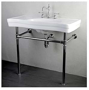 Amazon.com: Imperial Vintage 36inch Wallmount Chrome Pedestal Bathroom Sink Vanity: Kitchen Amazon.com: Imperial Vintage 36inch Wallmount Chrome Pedestal Bathroom Sink Vanity: Kitchen