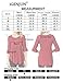 iGENJUN Women's Scoop Neck 3/4 Ruffle Detailed Sleeve Floral Tops Blouse
