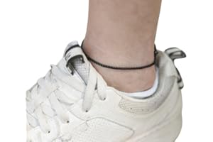 Anklet for men, mans ankle bracelet, Black links chain anklet cable cuban chain, gift for him, mens jewelry, minimalist ankle