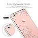 Sunba Youth Phone Case, Clear iPhone 6s Plus Case for Girls, Mini Bling High Heel with Swarovski Element Crystal for iPhone 6 Plus 6S Plus, Transparent Hard PC, Rosegold
