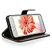 iPhone 6, iPhone 6s 4.7 inch Case - MOLLYCOOCLE Natural Luxury Brown Stand Wallet Purse Credit Card ID Holders Magnetic Flip Folio TPU Soft Bumper PU Leather Ultra Slim Fit Cover for iPhone 6, 6s