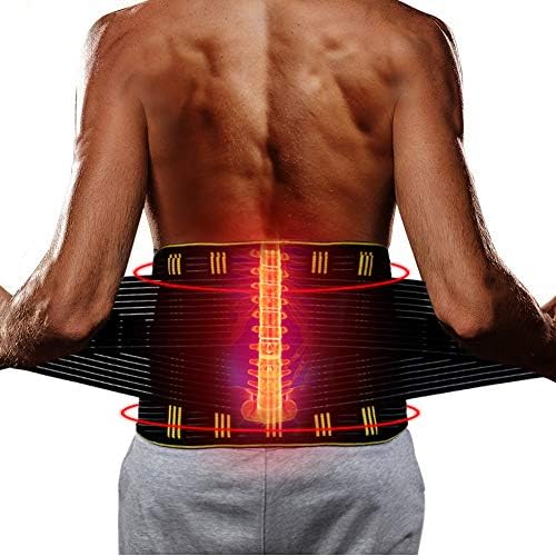 Back Support Belt - Lower Back Brace - Adjustable Double Pull Lower Lumbar Back Brace for Pain Relief and Injury Prevention | Professional Support Women Men Lower Back Pain Best Brace
