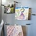 Bullseye Office - Picture Hanging Magnets, Innovative Hanging Picture System, Unique Picture Hanging System, Set of 5 Locks & Strings to Hang Pictures, 6 Strings 5 Colors