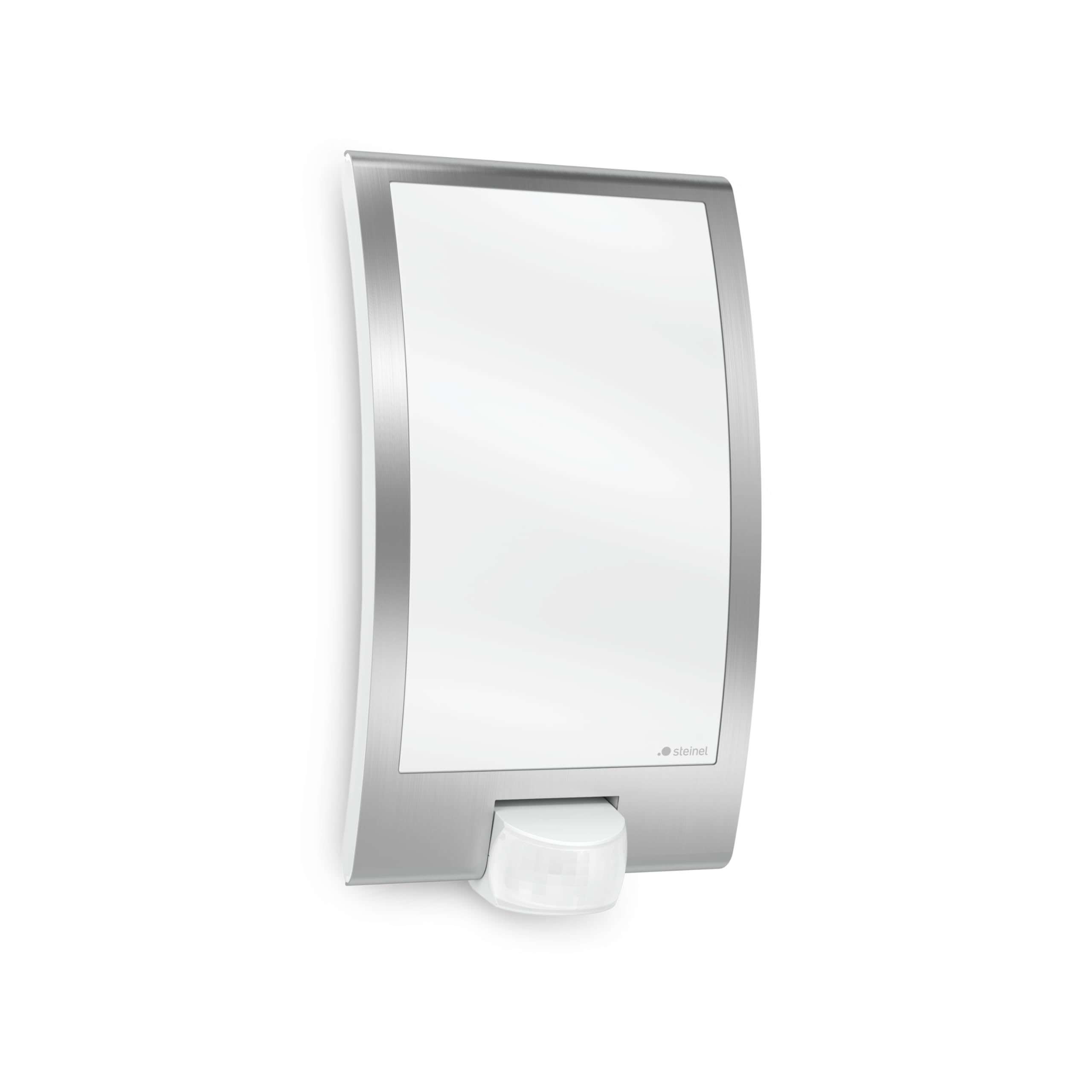 Steinel Outdoor Wall Light L 22 S - Motion Sensor Light 180° Detection, 10 m Range, Stainless Steel Porch Light, 60 W, E27 Fitting, Mains Powered, 28.6 x 16.2 x 8.5 cm, Anthracite