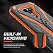 Zizo Static Cover for LG G5 [Military Grade] Case w/ [Built-in Kickstand] Shockproof Impact Dispersion Technology-Black/Orange