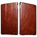 iPad Air 2 Case, [Vintage Classic Series] [Genuine Leather] Folio Flip Leather Case [Stand Feature] [Magnetic Closure] with Smart Cover Auto Sleep/Wake Function for Apple iPad Air 2/iPad 6 (Brown)