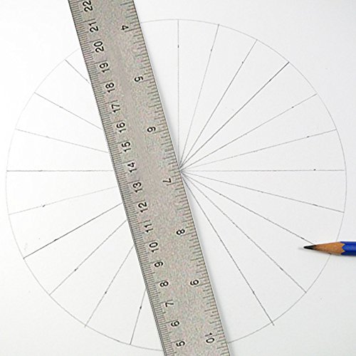 Stainless Steel Metal Ruler 2 Pack – Set of 2 Flexible 15 Inch Office Rulers with Non Slip Cork Back Providing Optimal Precision (2 Pack)