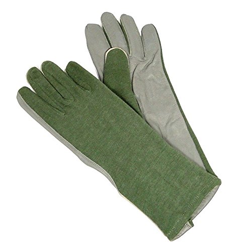 New Original Military OD Green NOMEX FLYERS GLOVES size 7 Flight Glove Pilot