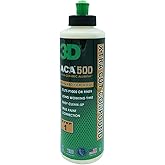 3D ACA 500 Cutting Compound – Step 1 Extra-Cut for Deep Paint Correction | Cuts P100 Grit or Finer | Body Shop Safe, Low Dust, Pro Detailer Formula | Made in USA - 8 oz