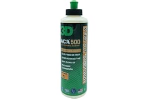 3D ACA 500 X-Tra Cut Compound - 8oz - Step 1 Cutting Body Shop Compound with Wool or Foam Pad - Cuts P1000 or Finer - Easy Cl