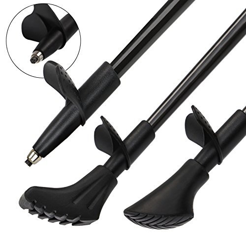 ALPIDEX Superlichte carbon nordic walking stokken voor dames en heren met rubberen buffer en kurken handvat - Image 4