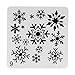 OBUY Christmas Snowflake DIY Craft Hollow Layering Stencils for Wall Painting Scrapbooking Stamp Album Decorative Embossing Paper Card