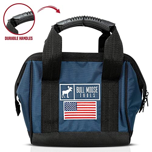 Bull Moose Tools 12 inch Tool bag Small Tool Bag with zipper