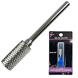 Beauticom ® Professional Silver Small Barrel Carbide Bit (MEDIUM Grit) 3/32