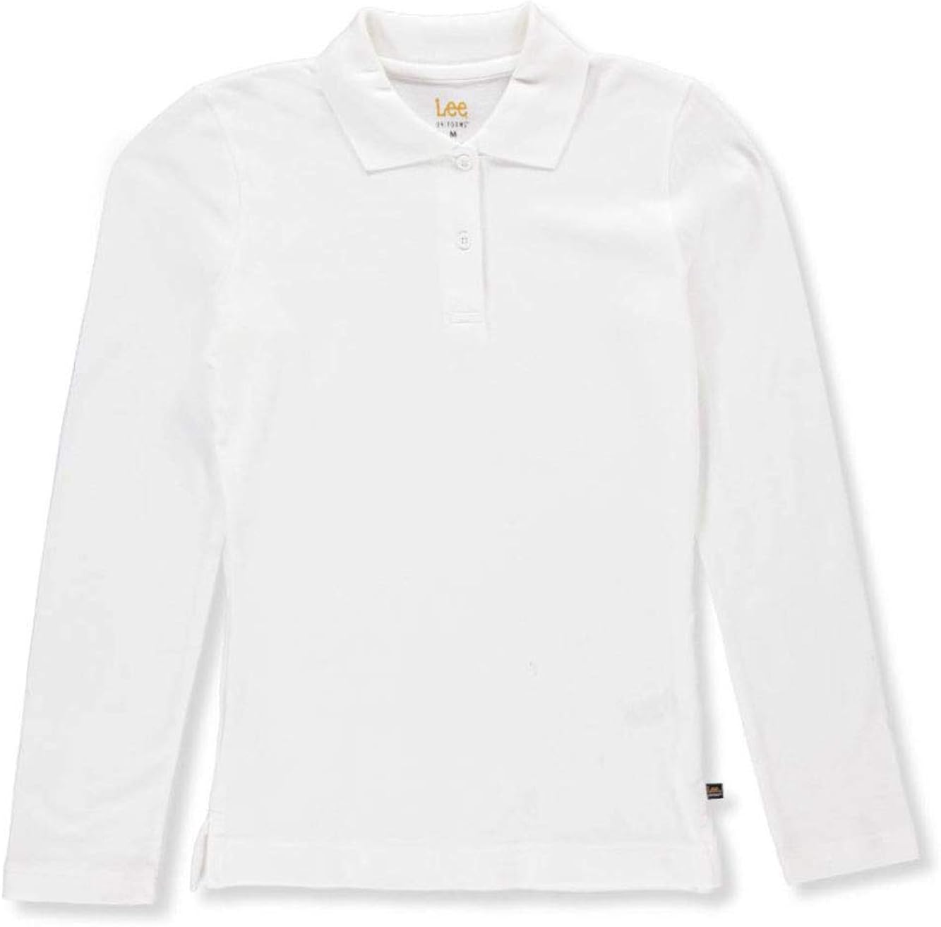 Lee Women's Long Sleeve Stretch Pique Polo Shirt at  Women’s Clothing store
