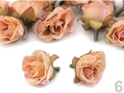 Amazon Co Jp 5pc6サーモンのバラが咲き25mm 人工花が咲き 様々な装飾 ホーム キッチン