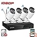 Security Camera System Outdoor YESKAMO Wireless Home Security Camera System 1080P 4 Channel Full HD 2.0 Megapixel IP Cameras CCTV Video Surveillance Cameras Systems with 2TB Hard Drive