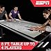 ESPN Air Hockey Arcade Game: Silver Streak Professional Sports Table Set with Equipment - 4 Pushers 4 Pucks and Touch Screen LED Score Keeper - 8 Foot