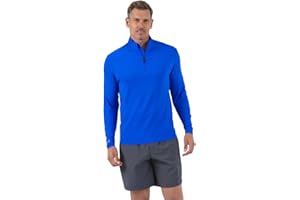 IBKUL Men's Athleisure Wear Sun Protective UPF 50+ Icefil Cooling Tech Long Sleeve Mock-Neck Pullover - 90199