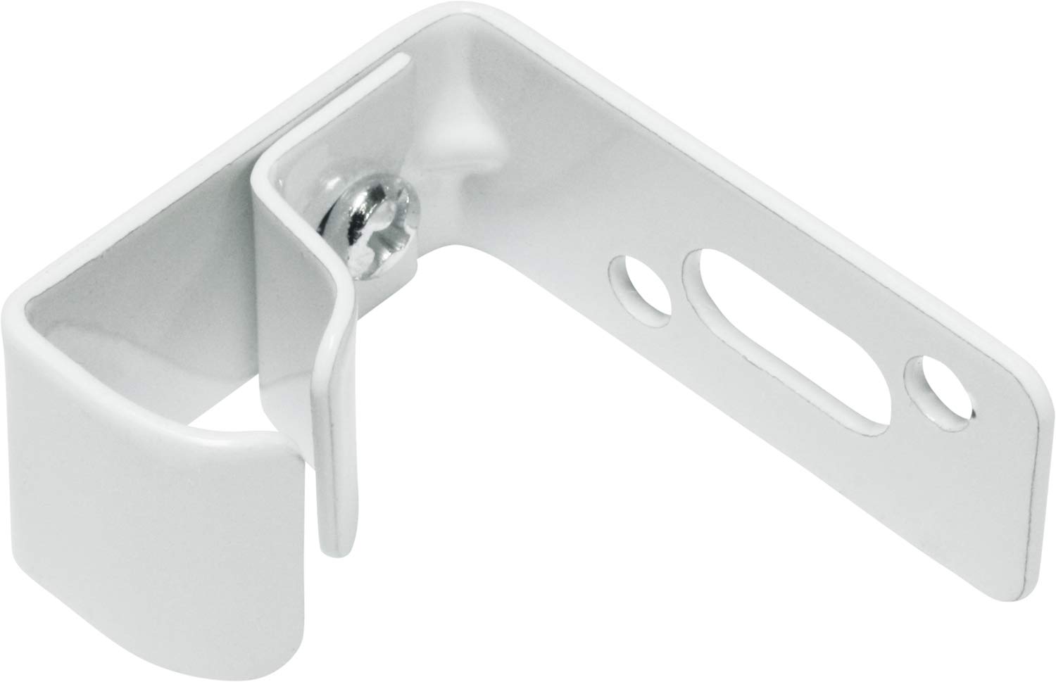 Gardinia 2 x White Metal U Rail Wall Brackets 128 Not Applicable