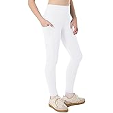 Moozava Girls Athletic Leggings with Pockets Kids High Waisted Dance Pants Yoga Workout Running Cheer Gymnastics Tights