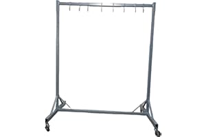 shengyi Heavy Paint Stand Panel Holder Adjustable Center Post Hang Automotive Doors Fenders Bumpers Painting Drying Rack Paint Rack Stand, Carrying 500-1000LBS (Door Frame Type Gray)