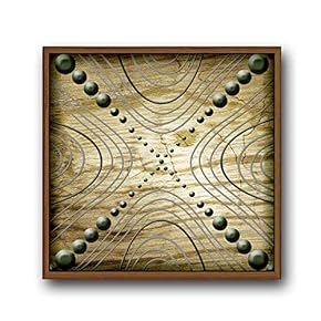 Framed Canvas Wall Art for Living Room, Bedroom Indian Tribe Totem Theme Canvas Prints for Home Decoration Ready to Hang - 16x16 inches