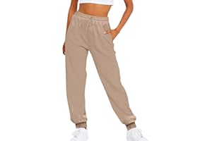 OIUCVGB Sweatpants for Women Cinch Bottom Drawstring Elastic Waist Pants Athletic Yoga Joggers Lounge Trousers with Pockets