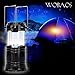 WOBAOS Camping Lantern, Solar Outdoor Rechargeable LED Flashlight Ultra Bright Collapsible Hand Tough Lamp - Perfect Outdoor Survival Lamp for Hiking Fishing Trekking Emergency Outages