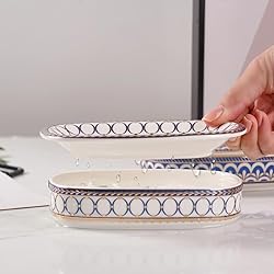 Self Draining Soap Dish, Double-layer Bar Soap