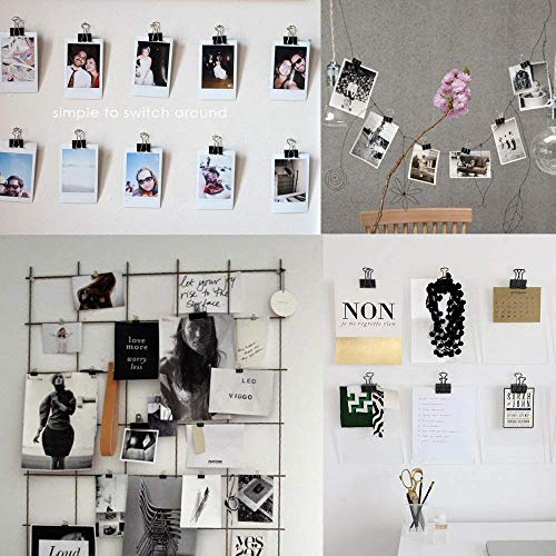 120 PCS LOYMR Binder Clips Paper Binder Assorted 6 Sizes Can Meet Different Needs to Securely Fastens Stacks of Paper (Black) - Thumbnail 6