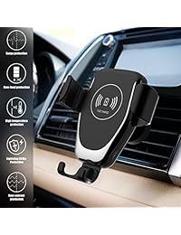 Soporte inalámbrico para cargador de automóvil Qi, 10W   7.5w Gravedad Soporte inalámbrico para automóvil Soporte de teléfono con ventilación de aire Compatible con teléfono X   XS   XR   XS Max   8 8 Plus y Samsung Galaxy S9   S9 +   Note 8   S8   S8 Plu