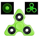 Fidget Spinner for Stress Reducer, LilyBoat High Speed Spinner for ADD, ADHD, Anxiety & Boredom Luminous (GREEN TIP)