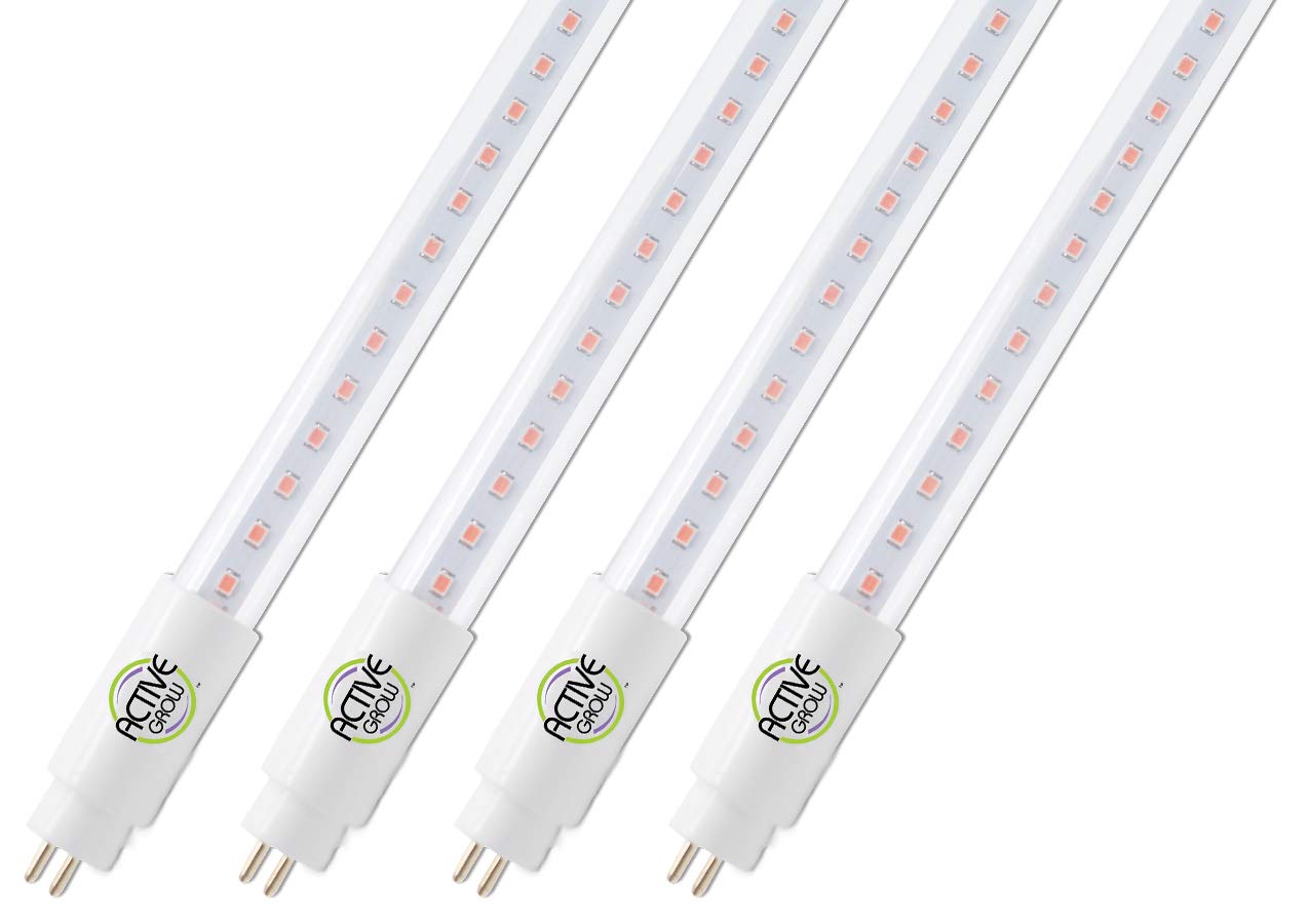 Active Grow T5 High Output 2ft Led Grow Light Tubes For Vertical Racks Indoor Gardens 12 Watts 24w Rep Red Bloom Dedicated Spectrum 4 Pack Buy Online In Antigua