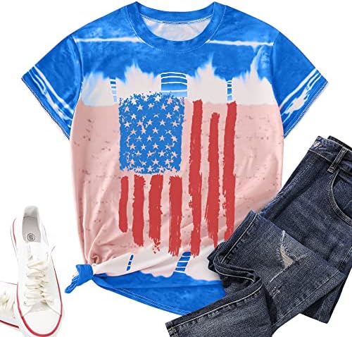 T-Shirt Tie Dye Casual Blouses 