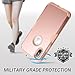 iPhone X Case, YOUMAKER Rose Gold Full Body Heavy Duty Protection Shockproof Slim Fit Case Cover for All New Apple iPhone 10 (2017 Edition) 5.8 inch WITHOUT Built-in Screen Protector (Rose Gold/Pink)