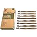 Bamboo Toothbrush Medium Bristles - 8 Pack Wooden Toothbrushes, Eco Friendly, Recyclable, BPA Free, Biodegradable Vegan Friendly, Organic Natural Tooth Brush