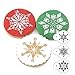 Christmas Cookie Stencils Fondant Cookie Mold, Food Grade Plastic, 12-Pieces Decorating Stencils Biscuit Mold Templates Baking Supplies