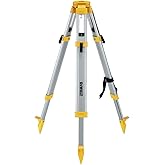 DEWALT Tripod Stand, Heavy Duty, Construction Tripod, Built-In Strap for Easy Transport on Jobsites (DW0737)