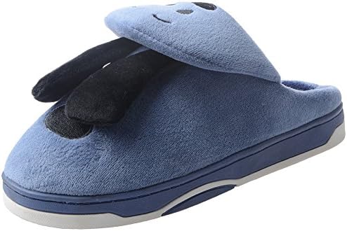 UIESUN Unisex Cute Animal Men Womens Slipper Shoes Bedroom Indoor House Slipper Navy 21