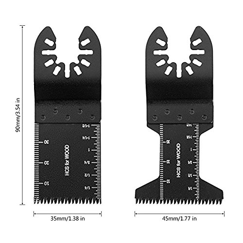 Wood/Metal Professional Oscillating Multi Tool Quick Release Saw Blades for Fein Multimaster, Dremel Multi-Max, Dewalt, Craftsman, Ridgid, Makita, Milwaukee, Rockwell, Ryobi (20 pack)-fathers day gift - Thumbnail 3