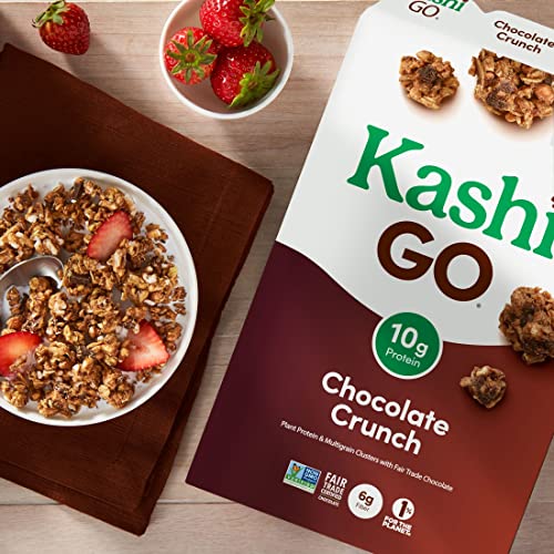 Kashi GO Cold Breakfast Cereal, Fiber Cereal, Vegan Protein, Chocolate