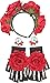 Forum Novelties Day of the Dead Costume Accessory Kit for Women - Includes Headband, Earrings & Gloves