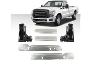 LQI 6pcs Rocker Panel Inner & Cab Corner Kit Compatible with Ford F250 F350 F450 Super Duty 2 Door Regular Cab 1999-2016, Not Fit Extended Cabs or Crew Cabs